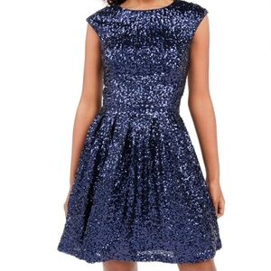 NWT Navy Sequin Dress from Macy’s